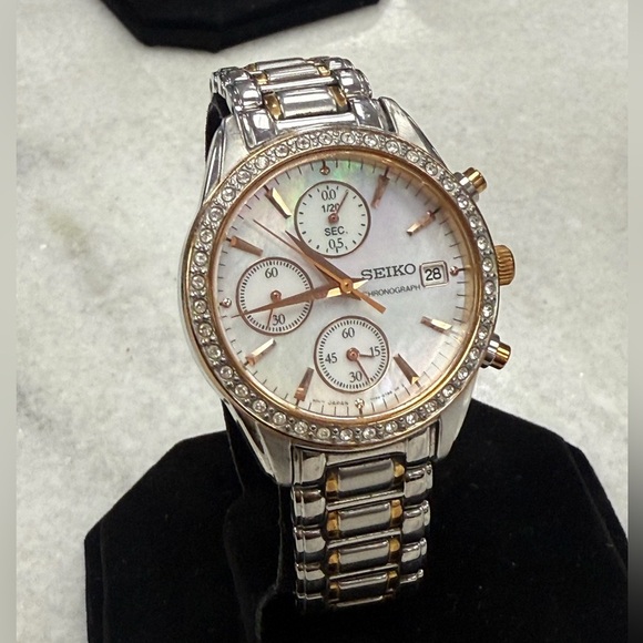 Seiko Accessories - Seiko Two-Tone Diamond Accent Watch
